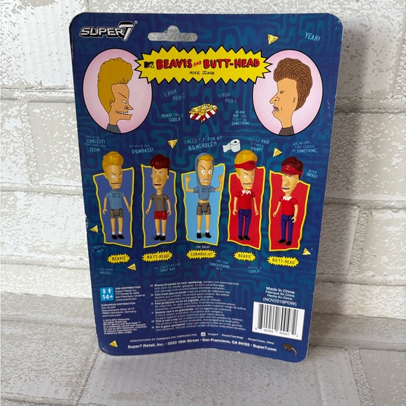 Beavis and Butt-Head “Beavis” ReAction Figure NEW Posable Action Figure - Picture 3 of 5